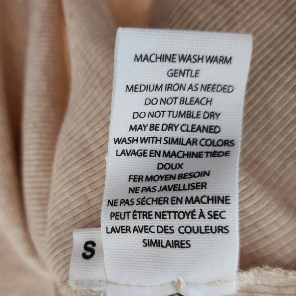 Ulla Johnson Joanne Poplin Sleeve Rib Knit Top Ribbed Jersey Oatmeal Beige - Picture 8 of 14